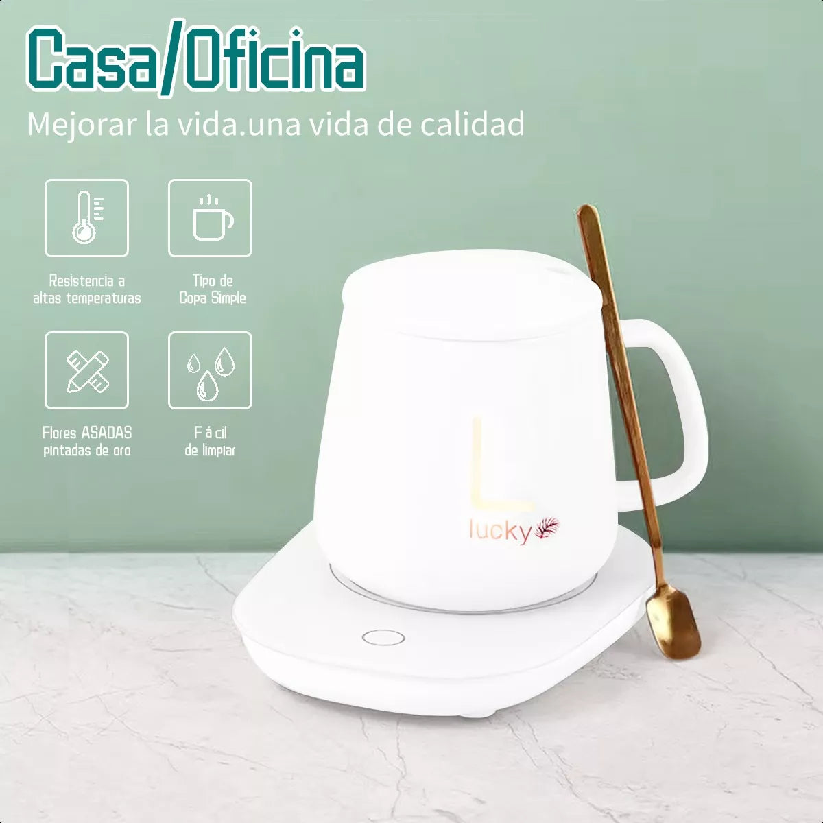 Taza Con Calentador Eléctrico 55°c